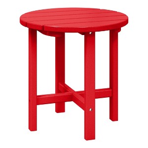 WestinTrends All-Weather Outdoor Patio Round Poly Adirondack Side Table - 1 of 4