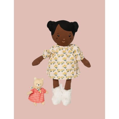 Manhattan Toy Playdate Friends Harper Machine Washable and Dryer Safe 14 Inch Doll with Companion Stuffed Animal