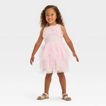Toddler Girls' Audrey Camille Butterfly Tank Tutu Dress - Light Pink