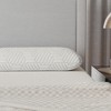 TopComfy Support Pillow Cooling Foam Pillow with Ventilation Channels for Better Sleep Comfort, White and Blue, 16"*8"*8" - 3 of 4