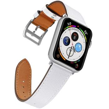Naztech Leather Band for Apple Watch (42/44mm) - White