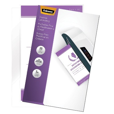 Fellowes Thermal Pouches Legal 25/Pack (52006) 719642
