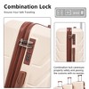 Lyngins 3-Piece Stylish Vertical Stripe Family Hardside Luggage Set – 20" Carry on Luggage, 24" & 28" Suitcases, Waterproof Anti-Scratch ABS Shell - 2 of 4