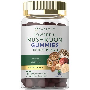 Carlyle Mushroom Supplement Gummies | 70 Vegan Gummies - 1 of 4