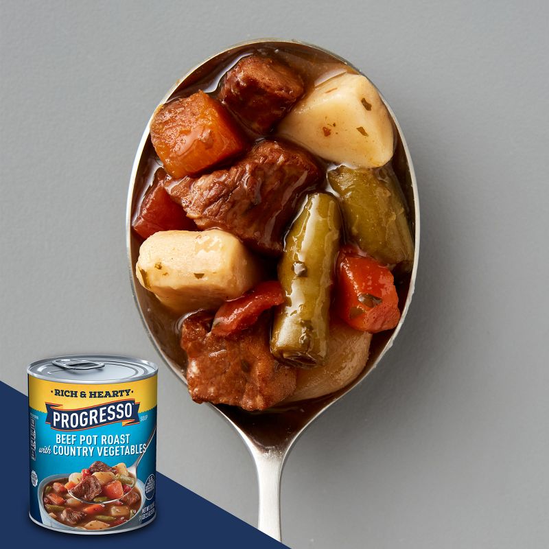 Progresso Gluten Free Rich &#38; Hearty Beef Pot Roast with Country Vegetables Soup - 18.5oz, 4 of 16