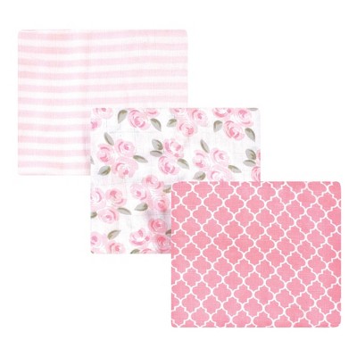 Little Treasure Baby Girl Cotton Muslin Swaddle Blankets, Beyoutiful, One Size