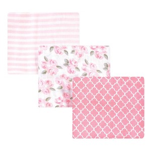 Little Treasure Baby Girl Cotton Muslin Swaddle Blankets, Beyoutiful, One Size - 1 of 2