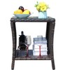 Sapphtopaz Modern Outdoor End Table Outdoor Side Table, Patio Table Small Table for Backyard, Balcony, Porch - 4 of 4