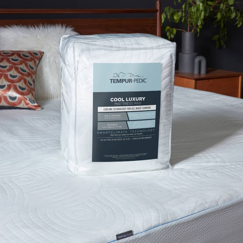 Tempur-Pedic Cool Luxury Quilted Mattress Pad, 1 of 7