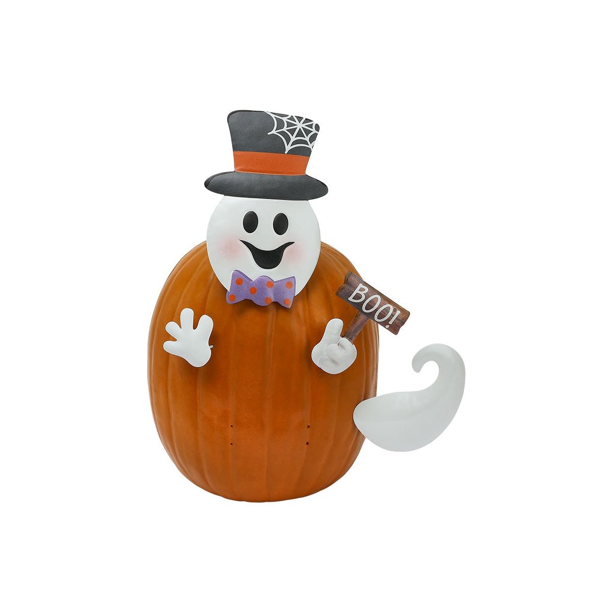 The Lakeside Collection Pumpkin Decorating Kits Metal In Cat Ghost Bird Or Skeleton Characters - - thumbnail 6