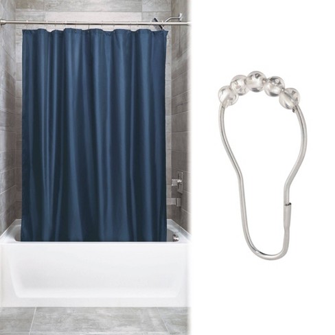 Shower Curtain Liner With Rollerz Navy Idesign Target