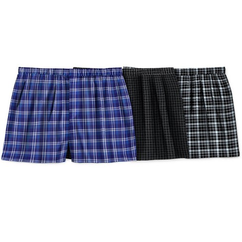 Kingsize Men's Big & Tall Woven Boxers 3-pack - Big - 5xl, Dark Plaid  Assorted Multicolored : Target