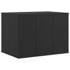 Cushion Box Black PE rattan, powder-coated steel - 2 of 4
