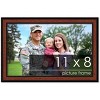 PosterPalooza | Photo Size Simple Brown Picture Frame - UV Acrylic, Foam Board Backing, Hanging Hardware - 2 of 4
