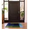 Bungalow Flooring 1'10"x2'10" Colorstar Tiers Indoor Door Mat Green/Blue: Washable, Mildew & Stain Resistant - 2 of 3