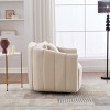 Oversized Velvet Swivel Accent Chair, 40.35"W Tufted Modern Barrel Armchair with Pillows for Living Room or Office-Maison Boucle - 3 of 4