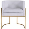 TOV Furniture Giselle Velvet Dining Chair with Gold Base by Inspire Me! Home Decor - 3 of 4