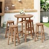 WestinTrends Malibu All Weather Hdpe Outdoor Patio Bar Height Dining Set (5-Piece) - 2 of 4