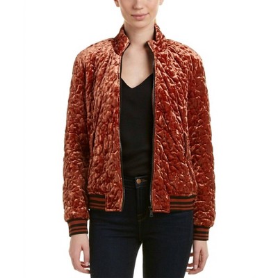 Women's Quilted Velvet Bomber Jacket - BERNARDO
