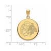 Black Bow Jewelry 14k Yellow Gold Chicago Blackhawks NHL Large Pendant - 2 of 3