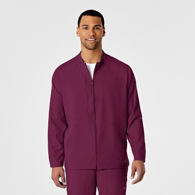 Wink W123 Men's Zip Front Warm Up Jacket