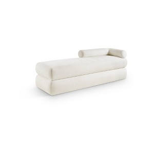 Meridian Furniture,Kennedy Chenille Fabric Bench - 1 of 4