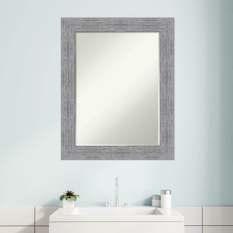 Amanti Art Bark Petite Bevel Bathroom Wall Mirror, 5 of 8