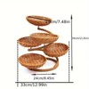 Attop Multi-Layer Creative Fruit Platter Storage Basket,Step-By-Step Rising Snack And Bread Basket, Imitation Rattan Handmade Woven Dried Fruit Basket - 2 of 4