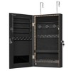 SONGMICS Mirror Jewelry Cabinet Armoire with Built-in LED Lights Wall or Door Mounted Jewelry Storage Organizer - 2 of 4