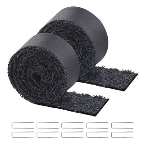 VEVOR Rubber Mulch for Landscaping,2 Rolls Recycled Rubber Mulch Mat 120 x 4.5 in,Permanent Rubber Pathway,Natural-Looking Black Mulch Garden Edging - 1 of 4