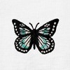 Dalix Butterfly Embroidered Cotton Relaxed Fit Short Sleeve Crewneck Tee Shirt Women - 4 of 4