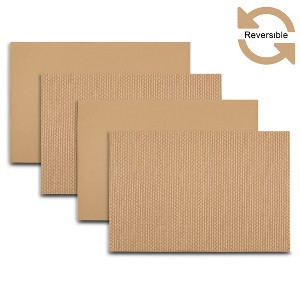 Dainty Home Exeter Reversible Premium Vegan Leather 12" x 18" Placemats Set of 4 - 1 of 3