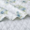 Peace Nest Soft Printed Coverlet Set Floral Geometric Bedspread, Modern Reversible Quilt and Shams Set - 4 of 4