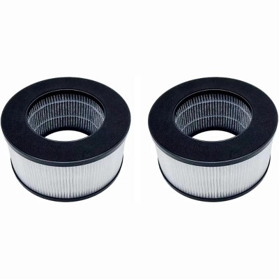 Nispira True HEPA Replacement Filter for CVS Health Desktop Air Purifier 3-in-1 True HEPA Activated Carbon, 2 Packs