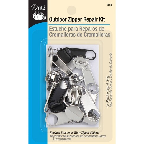 TEHAUX 194pcs Backpacks Zipper Head Zipper Repair Kit Zipper Pull Repair  Zipper Parts Zipper Slider Replacement Detachable Pull Zipper Replacement