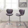 NicBex Dining Chairs Set of 2 Stool Upholstered Chair Airlift Adjustable Swivel Barstool with low-back style for Kitchen, Home Bar - 3 of 4