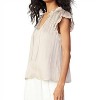 Women's Eliza Flutter Sleeveless Blouse - current air - 3 of 4