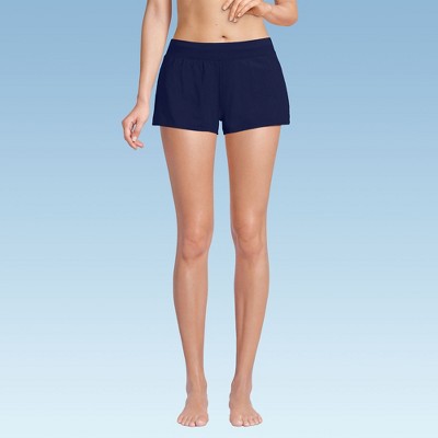 Lands' End Women's Chlorine Resistant Smoothing Control Curvy 3" Swim Shorts