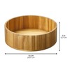 iDesign 10-Inch Round Acacia Wood Lazy Susan - Set of 2 - Natural - 4 of 4