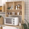 Pantry Cabinet with 2 Doors, 3-Tier Modern Kitchen Cabinet with Shelves, Freestanding Larder Cupboard, Kitchen Pantry Storage Cabinet for Kitchen - 3 of 4