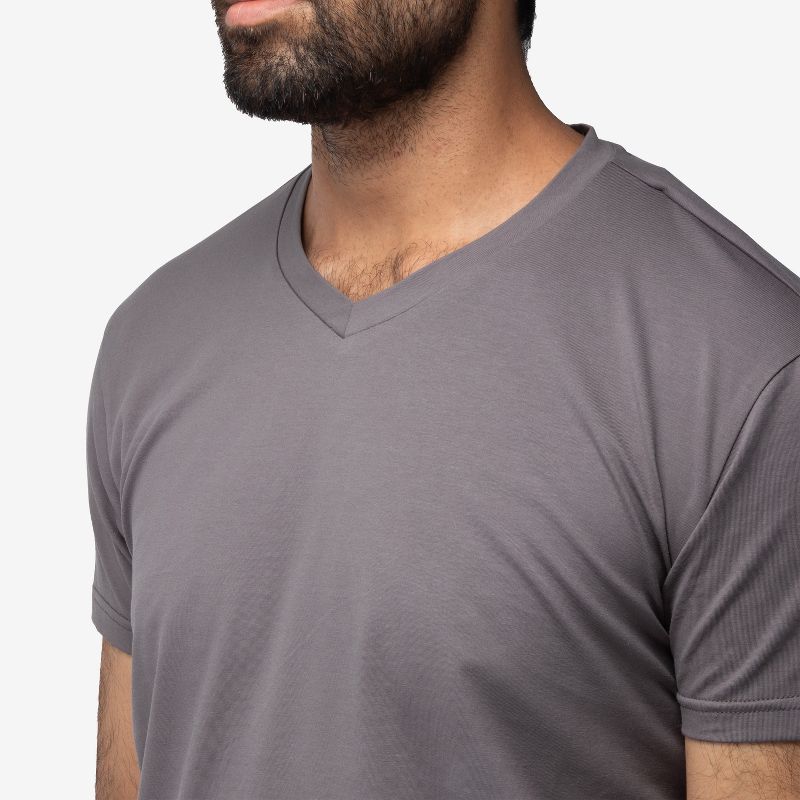 X RAY Men's Basic V-Neck Short Sleeve T-Shirt, 4 of 5
