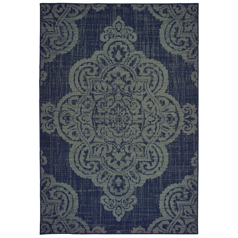 Madeline Overscale Medallion Patio Rug, 1 of 5