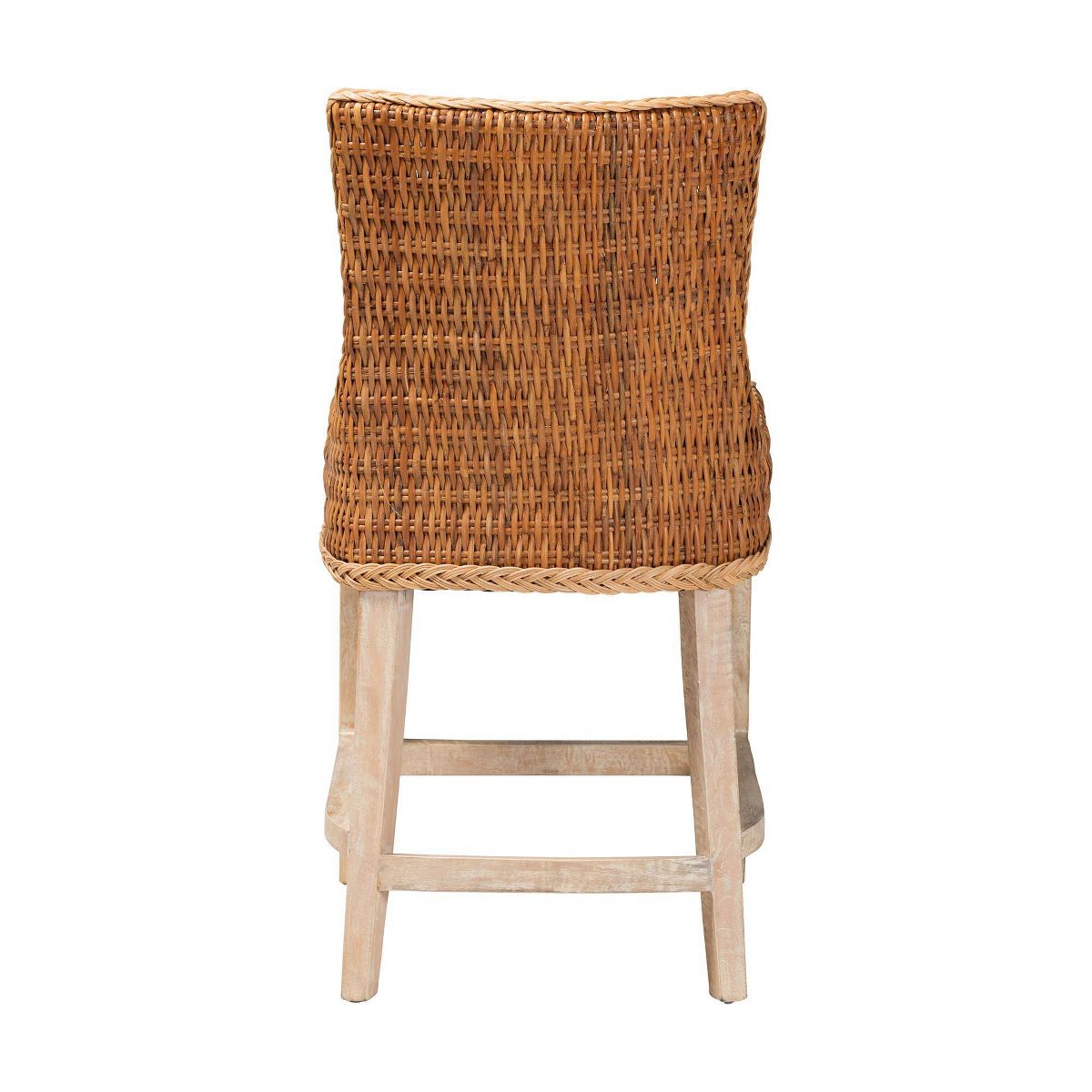 bali & pari Derris Natural Rattan Counter Stool with Cushion Light Honey - thumbnail 3