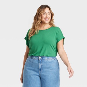 Women's Short Sleeve T-Shirt - Ava & Viv™ - 1 of 3