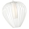 Savanti 1-Light Pendant - Modern Matte Black Steel with Opal Glass Diffuser, 18" x 19.5" - 3 of 4