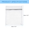 Unique Bargains Mesh Laundry Wash Bag with Zipper for Delicate Clothing 5 Pcs - 2 of 4