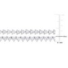 EVERLY JEWELRY | Sterling Silver 41 1/5ct TGW Created White Sapphire Tennis Necklace and Bracelet - 2 of 4