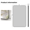 Wall Bathroom Mirror – Black Frame, Moisture-Resistant & Shatter-Safe Design (Horizontal/Vertical) - 3 of 4