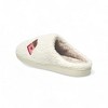Aéropostale Women’s Fuzzy Chocolate Bar Mule Slippers – Ivory Slip-On House Shoes with Sweet Embroidered Candy Bars & Hearts - 4 of 4