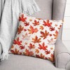 Creative Products Watercolor Orange Leaf Pattern 18 x 18 Indoor / Outdoor Pillow - 3 of 3